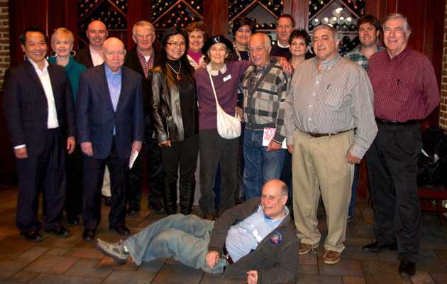 The Washington, D.C. TCC Chapter held a meeting on Saturday, Jan. 11, 2014 at J. Gilbert's restaurant in McLean, VA. Michael Lamm asked everyone to share their "top three best places" within several categories, which led to a lively exchange and some surprising consensus among certain participants. Looking forward to the New Year, all predicted an active year for travel and adventure.