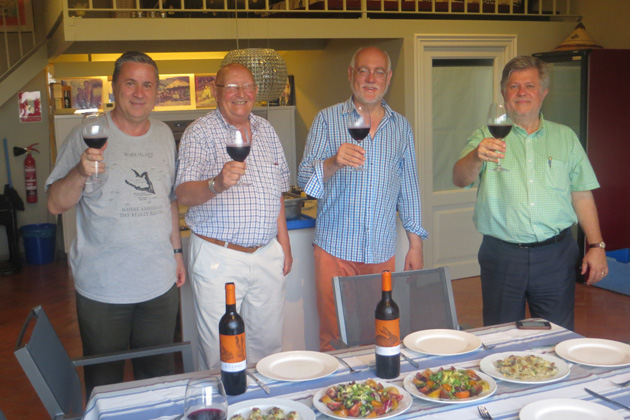 TCC Board Member and Past President Pamela Barrus took this photo during a recent visit with TCC members in Spain. From left to right: Jorge Sanchez, Juan Pons, Martin Garrido, and Frans Lettenstrom