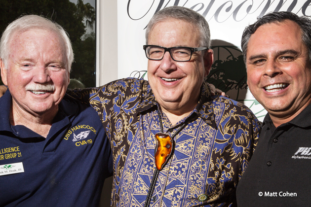 Speaker Greg Montes, at right, with Frank Hoak and Coordinator Matt Cohen at the October Phoenix meeting.