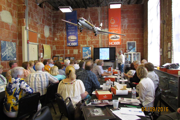 The group enjoyed presentations and exhibits at the 1940 Air Terminal Museum