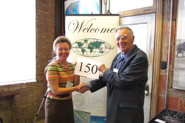 Bill Hintze celebrates 150 countries with Kim-Kay Randt