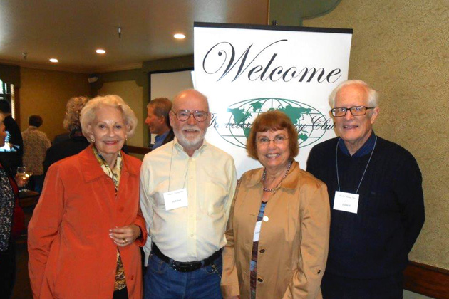 At the So. San Francisco luncheon —Lee Harnett, Ed Wilson, Celeste Graham, Jim Holl.