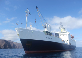 RMS St. Helena (photo by Kevin Hughes)